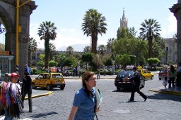 hlavní náměstí Plaza de Armas, Arequipa, Peru